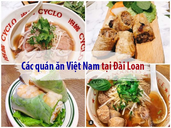 Một số quán ăn Việt Nam tại Đài Loan