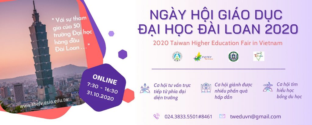 Description: Ngày hội giáo dục Đại học Đài Loan năm 2020